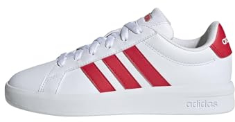 adidas Mixte Enfant Grand Court 3.0 Shoes Junior, FTWR White/Pure Ruby/Pure Ruby, 38 EU
