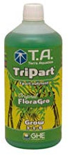 Terra Aquatica GHE General Hydroponics TriPart Gro Plant Development Foliar Growth Flora Gro 1 Litre