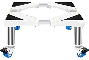 YHJZSM Multifunctional Trolley/Wheels Moveable Domestic Appliances Base Washer Pedestals & Frames Adjustable L/W 45-65cm Fridge Base Rack Prevent Scratch Dent 4Wheels