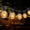 ROVLAK Catena Luminosa Esterno 15M, Luci da Esterno Giardino Impermeabile con 25+4 Lampadine in Vetro G40, Illuminazione da Esterno per Giardino Terrazza Balcone Ombrellone (Bianco Caldo)
