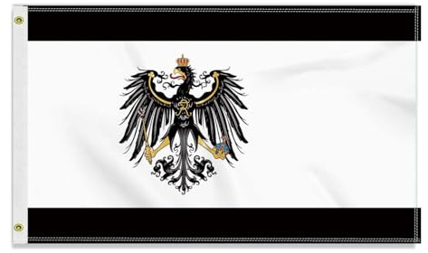 Große 90×150 CM Preußen Flagge,großes 150D Preussen Freundschafts banner, Deutschlandfahne Doube-Seitendruck Dekor Messingösen large Prussia