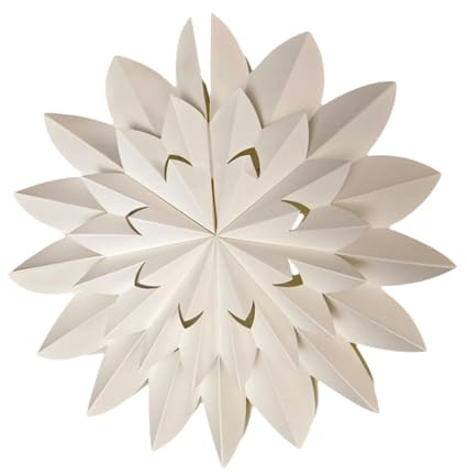 Milageto Origami-Lampenschirm, Pendelleuchtenschirm, Lampenschirm für Hängeleuchte, Kronleuchterschirm, Deckenleuchtenschirm für Hotel-Esszimmer, Durchmesser 40cm