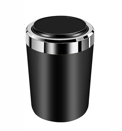 PAPEP Auto Posacenere per VW T6 California 2016-2023, Auto Sigaretta Posacenere Rimuovere con Coperchio Staccabile Portatile Senza Fumo Portacenere,Black
