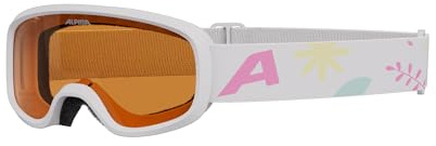 ALPINA CARVY 3.0 - Masque de ski anti-buée, extrêmement robuste et incassable, protection UV 100%, taille extra-petite pour enfants, white matt