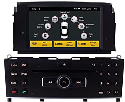 XUBOR 1 Din Gps Navigation Stereo Radio Multimedia DSP Android 10 bil DVD-spelare Passar, for Mercedes, for Benz, C200 C180 W204 2007 2008 2009 2010 Multimediaspelare