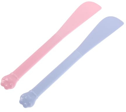 VANZACK Lot de 2 Cuillères Longues pour Animaux en Plastique Solide Ouvre-boîte et Pelle pour Nourriture Humide Chats et Chiens Outils Pratiques pour Nourrir Friandises et Croquettes