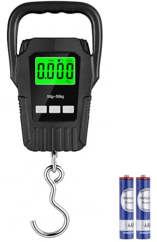 Acual Portable Luggage Scale, Digital Travel Scale with LCD Display, 50kg