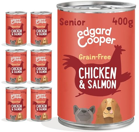 Edgard & Cooper Senior Poulet/Saumon - Nourriture pour chien sans céréales en boîte