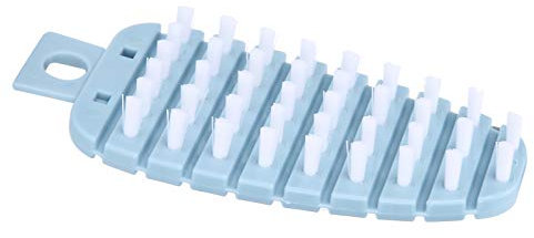 Vegetable Scrubber, Potato Scrubbing Brush Carrot Shape Hanging Vegetable Brush Fruit Brush for Vegetable for Potato(Blue)