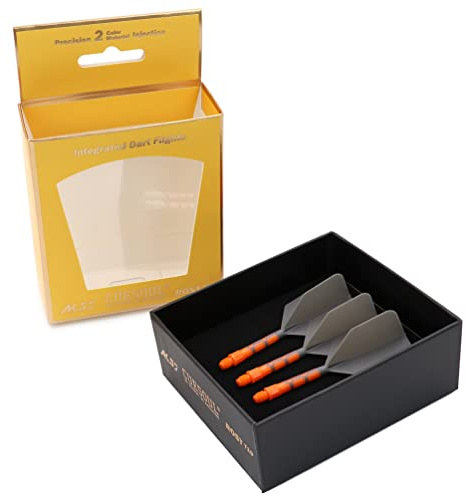 CUESOUL ROST T19 Integrated Dart Shaft and Flights Big Wing Shape Grey 28mm-Say Goodbye to Falling Dart Flight