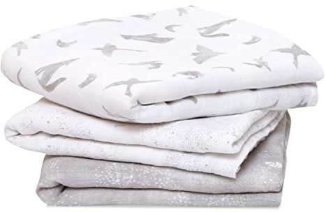 Aden + Anais™ musy Bio-Baumwoll-Musselin-Spucktücher map The Stars in 3er-Packung