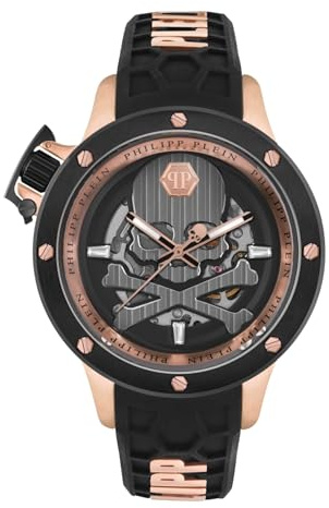Philipp Plein Plein Rich - Reloj automático de Silicona para Hombre