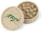 PURIZE® - Bio Grinder 2-teilig handbetrieben aus Kunststoff mit organischem Anteil - Kräuter- & Spicemühle mit 55 mm Durchmesser - Biologisch abbaubarer Crusher für Kräuter, Gewürze, Kaffee uvm.