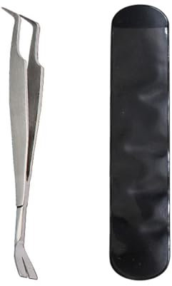 BOBOZHONG Zeckenzange,2 in 1 Zeckenzange,Zeckenpinzette und Zeckenhaken Edelstahl,Profi Zeckenschutz,Zeckenentferner,für Hunde,Katzen und Menschen