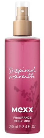 Mexx Inspired Warmth Body Mist für Frauen, fruchtiger-amber Duft für Frauen mit stimmungsaufhellenden Eigenschaften, 250 ml