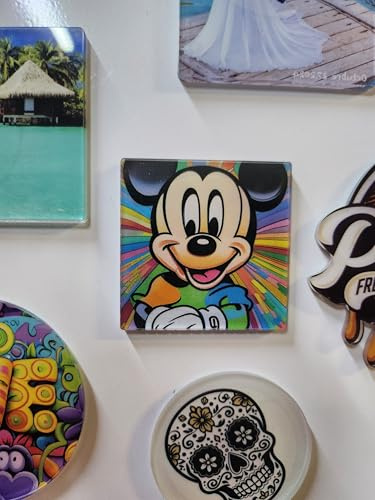 Uvimark - 20 Unidades de Iman Personalizados Rígidos - Redondos, Cuadrados o Rectangulares - Detalles con Foto, Imanes de Nevera