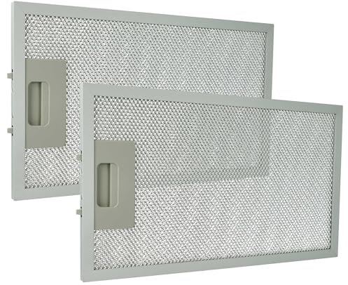 vhbw 2x filtro anti-grasso sostituisce Klarstein 10032228 per cappa da cucina, alluminio
