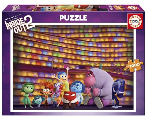 Educa - Puzzle 1000 pezzi Dentro e Fuori 2 Extreme | Puzzle animazione | Misura 68x48 cm | Include colla Fix | Per adulti 14+ (20266)