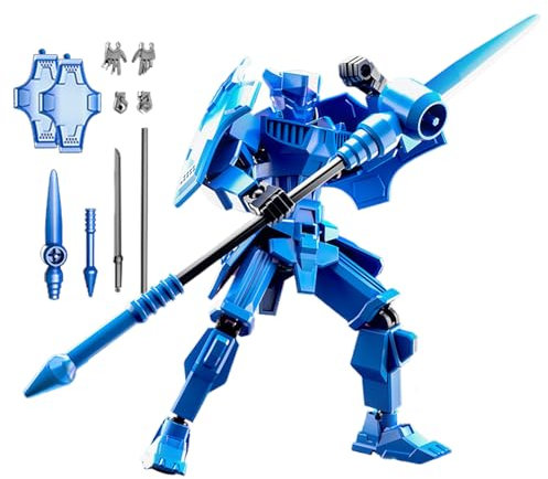 3D Action Figur – Robuster Kunststoff, Roboterspielzeug, Sammlerfigur | Voll Bewegliche 13cm Große Mechanische Roboterfigur Mit Mehreren Gelenken Als Schreibtischdeko Einzigartiges Für Technikfans