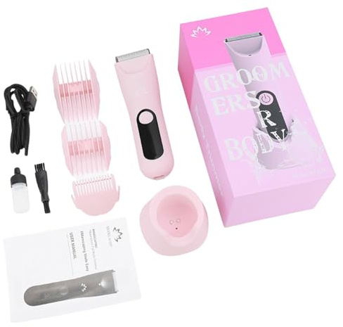 Unisex-Körperpflege, Nass- und Trockenrasierer mit Keramikkopf, wiederaufladbarer USB-Basis, wasserdicht, für glatte Haut, geräuscharm