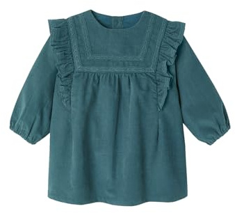 VERTBAUDET Robe Bébé en Velours Côtelé Manches Longues