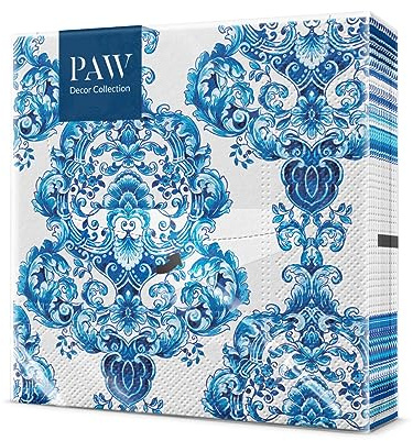 PAW Servietten 33 x 33 cm, 20 Stück - Porzellan-Ornament