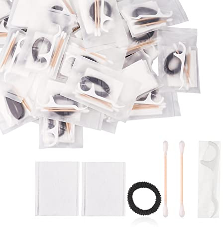 30pcs Individually Wrapped Hotel Amenities Kit Hotel Hospitality Supplies Set Include Cosmetic Cotton Pads,Cotton Swabs,Hair Tie,Dental Floss
