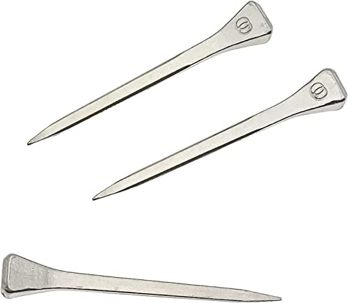 OZXNO 50 clavos de herradura de acero E3 de 45 mm para entrenamiento de caballos y deportes ecuestres (plateado)