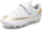 ASOCO DREAM Fußballschuhe Kinder Jungen Mädchen Low-top Stollen Spikes Cleats Outdoor Athletics Trainingsschuhe Sportliche Fussballschuhe,Weiß,29 EU