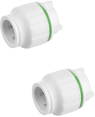 Pipestation Raccords à emboîter de 15 mm | Raccords de plomberie de 15 mm pour tuyau en plastique PEX PB de 15 mm | Raccord de plombier de 15 mm (lot de 2 embouts d'arrêt de 15 mm)