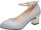 Damen Schuhe Elegant: Blockabsatz Trachtenschuhe Grau Hochzeit Dirndl Business Slingback High Heels Absatzschuhe Bequem Sexy Pumps Zum Kleid Breite Füße 2023 Spangenpumps