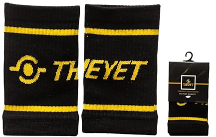 THEYET Muñequeras de Algodón para Crossfit y Gimnasio (Par) | Wristband Deportiva Elástica para Absorber Sudor | Accesorio Ideal para Calleras, Fitness, Calistenia, Padel y Tenis Hombre y Mujer Unisex