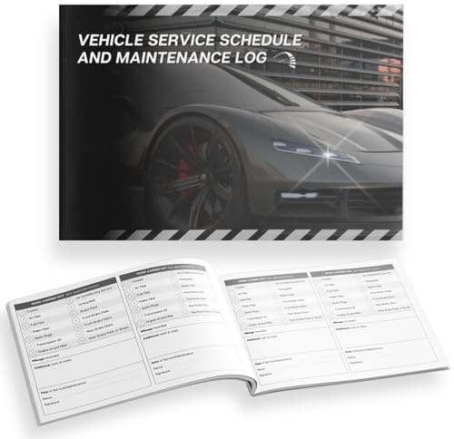 Vehicle Service Schedule and Maintenance Log Book | Minimalistic Design, Premium Quality | Soft Touch Cover, 120gsm Paper | Track Services, Mileage, and Maintenance with Ease | A5
