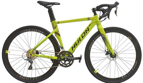 Kcolic Bicicleta Carretera 700C Aleación Aluminio con Freno Disco 16 Velocidades Y Doble Suspensión para Descenso Y Todoterreno Fibra Carbono A,48