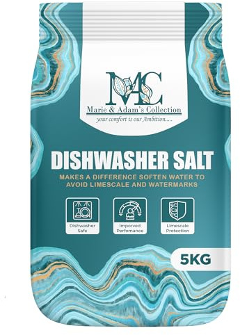 MAC Dishwasher Salt 5kg Bag – Food-Grade Water Softener Salt for Hard Water | Premium British Dishwasher Salt for Dishwashers, Kitchen & Laundry | Improves Cleaning, Prevents Limescale