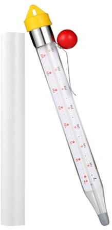 Candy Thermometer Deep Fry Thermometer with Pot Clip, 2026 New Instant Read Glass Thermometer Candy, Fry, Jam, Sugar, Syrup, Jelly Thermometer, Food Thermometer Kitchen Accessories for Home Cooking