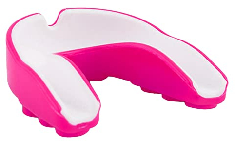Shield pour Enfants/Adultes-Sport Protège-dents pour le Karaté, boxeo en tailandia Thai, Hockey, arts martiaux, Rugby, de, MMA, Blanc Rose