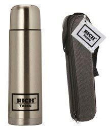 Premium Flask Insulated Stainless Steel Metal Flask 350ml, 500ml, 750ml, 1L- 12hrs Cold 6hrs Hot - Double Walled, Reusable, BPA Free, Leakproof Perfect for Camping (1L)