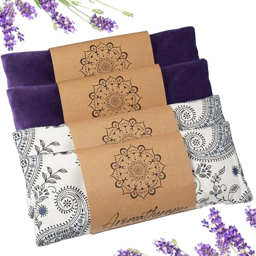 Hihealer 2er / 4er-Pack Augenmaske Gewichts-Augenmaske mit Lavendel-Aromatherapie für Schlaf, Yoga, Meditation und Selbstpflege, entspannende Accessoires Weihnachtsgeschenke für Frauen Mütter