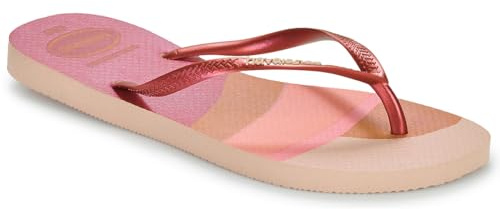Havaianas Slim Palette Glow, Flip Flop Women, Ballet Rose., 4.5/5 UK