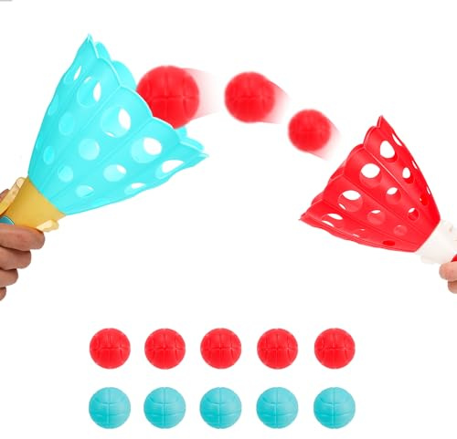 Gioco pop e palla da pesca con 10 palline e 2 cesti per attività di gioco per interni ed esterni, per sport in spiaggia, per bambini di età compresa tra 3 4 5 6 7 8 10 e 12 anni
