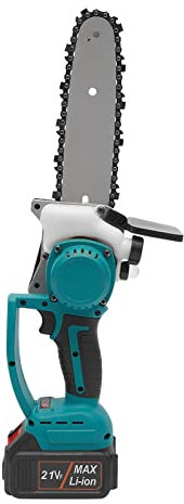 Mini motosierra de 8 pulgadas con batería, motosierra de árbol eléctrica de 120 W, motosierra eléctrica, motosierra eléctrica sin cable