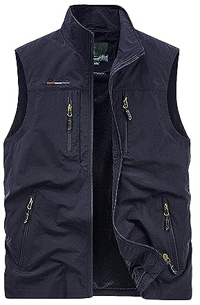 Weste Jungen 164 Arbeitsweste Herren Sommer Leicht Ärmellose Trachtenweste Sportweste Elegant Dünn Anglerweste Bunte Strickjacke Mit Vielen Taschen Vest Vintage Stepwesteweste