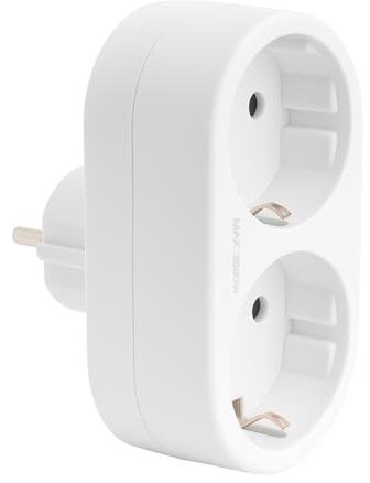 Solera® V1300 Dubbel Schuko‑adapter, 2P+T, 16 A, 250 V~, 2 uttag • 1 st