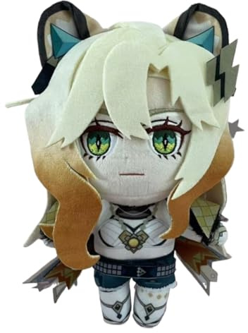 KUKUShining Genshin Plüsch, 20cm Anime Figur Impact Kuscheltier Weiches Cartoon Spielzeug Süße Stoffpuppe for Fans Geburtstagsgeschenke(Xilonen)