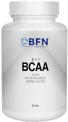 BFN BCAA 8:1:1, Integratore Aminoacidi con Vitamina B1 e B6, 200 Compresse, Vegano, Senza Glutine e Lattosio
