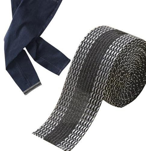 Nastro autoadesivo con orlo per pantaloni, 5 m, non è necessario cucire, nastro adesivo, nastro in tessuto per pantaloni, jeans, pantaloni, da cucito