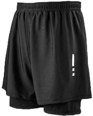 ACMEDE Maillot de Bain Homme Grandes Tailles 2XL-7XL, Short de Bain Noir Séchage Rapide avec Doublure de Compression Stretch Beach Shorts Boardshorts pour Plage, Natation et Sport, 80-170kg