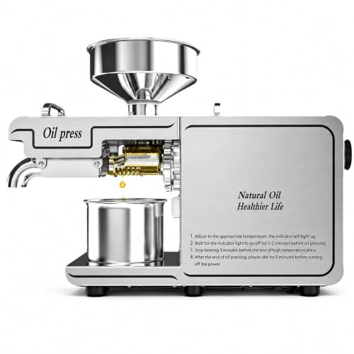 880W 220VV Professionell Oljepress — Kall- och Varmpressning