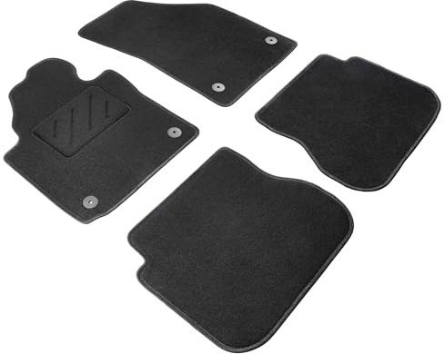 WALSER Comfort Auto Teppiche für VW Caddy III 2004-2015, VW Caddy IV 2015-2020, 2 Schiebetüren, 100% passgenaue Auto Fußmatten Made in Europe, Fußmatte Auto, Autoteppich Auto, Fussmatten